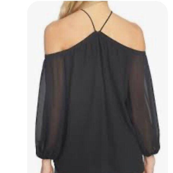 NWT 1. State Womens Halter Blouse  Size XS Color Black - Picture 2 of 2
